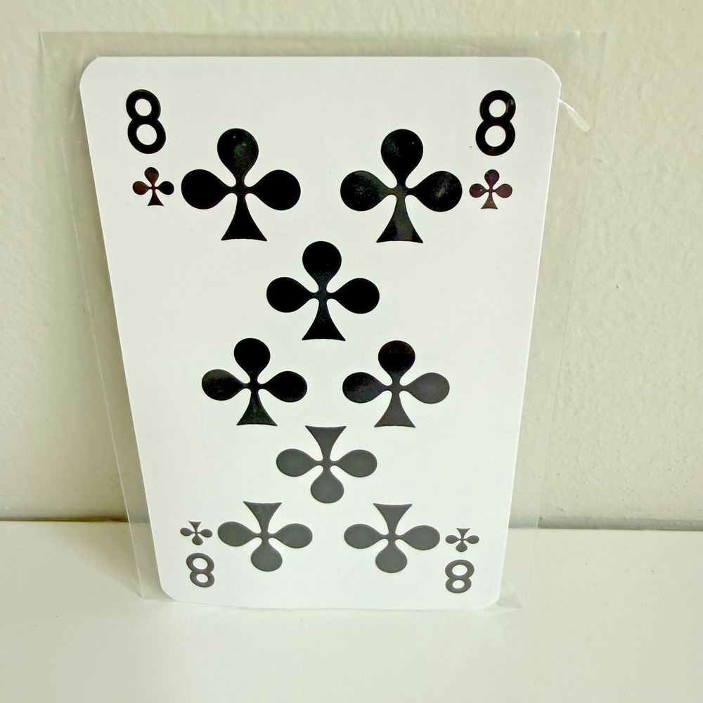 Fondation Louis Vuitton 8 of Clubs Playing Card LV Paris Luxury Fashion